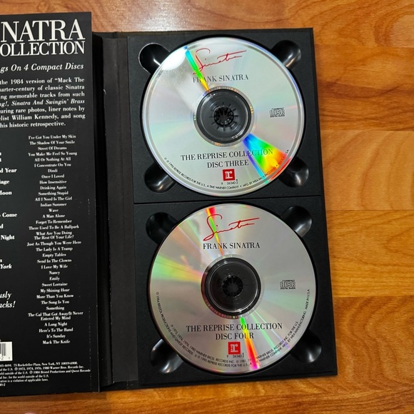 Vtg Frank Sinatra The Reprise Collection 1990 81 Tracks 4 CD Box Set EUC Tested - Picture 11 of 15